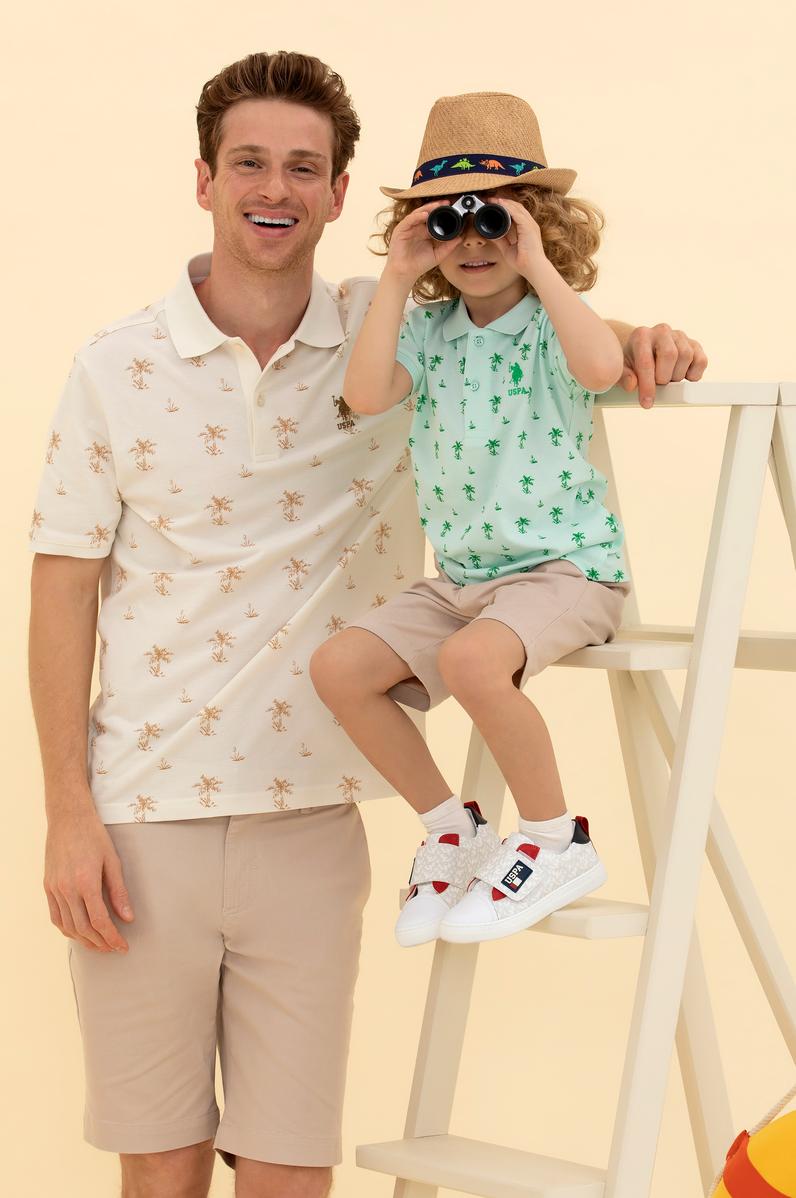 Erkek Krem Polo Yaka Tişört