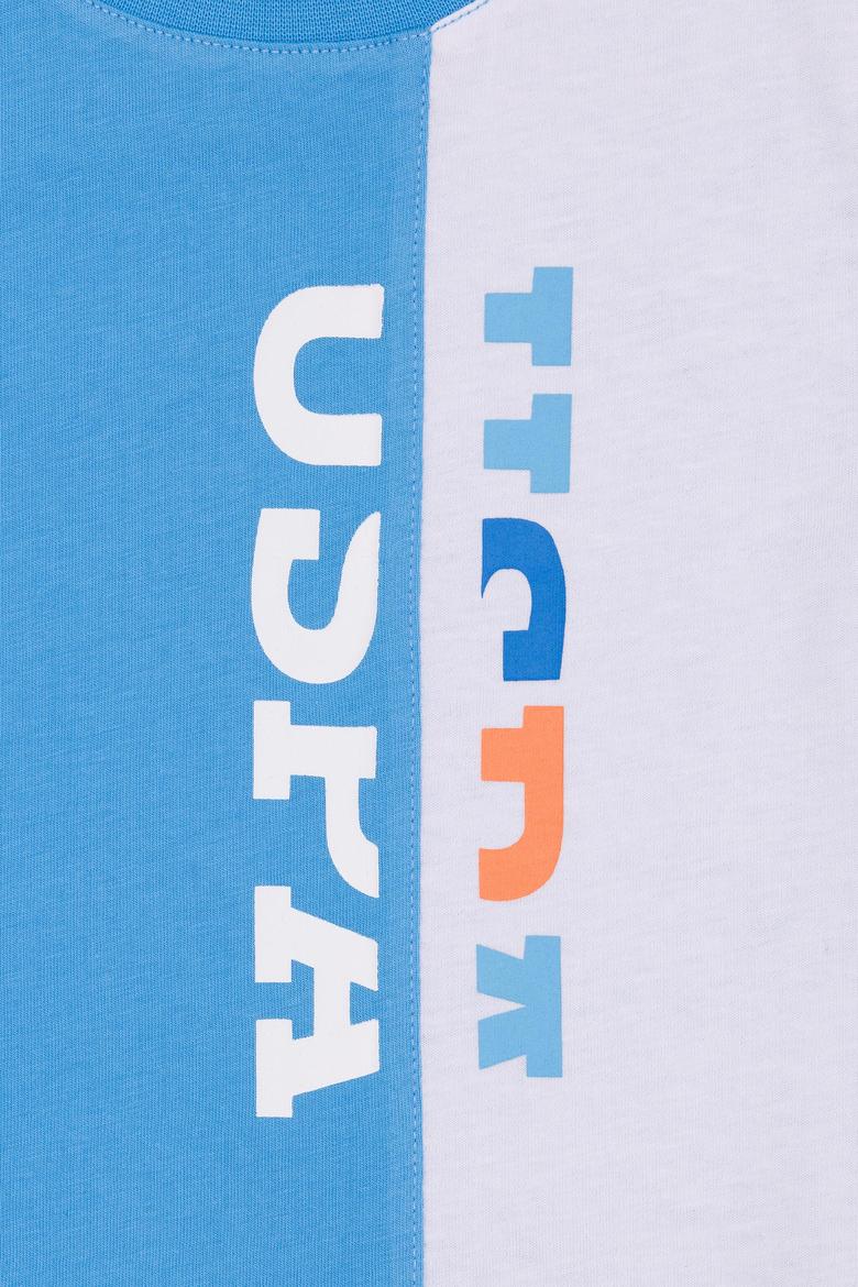 Çocuk Turkuaz Bisiklet Yaka Tişört - 50265959015