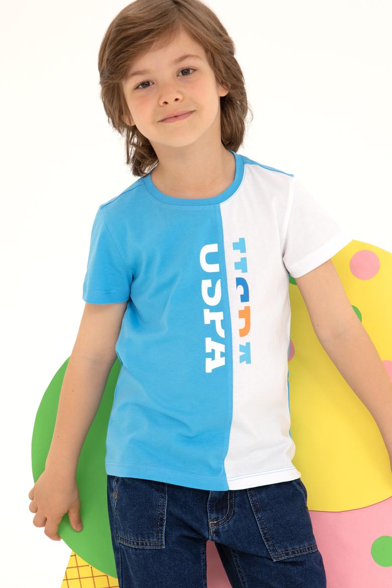 Çocuk Turkuaz Bisiklet Yaka Tişört - 50265959015