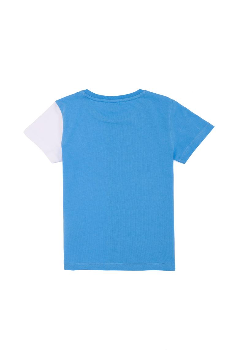 Çocuk Turkuaz Bisiklet Yaka Tişört - 50265959015