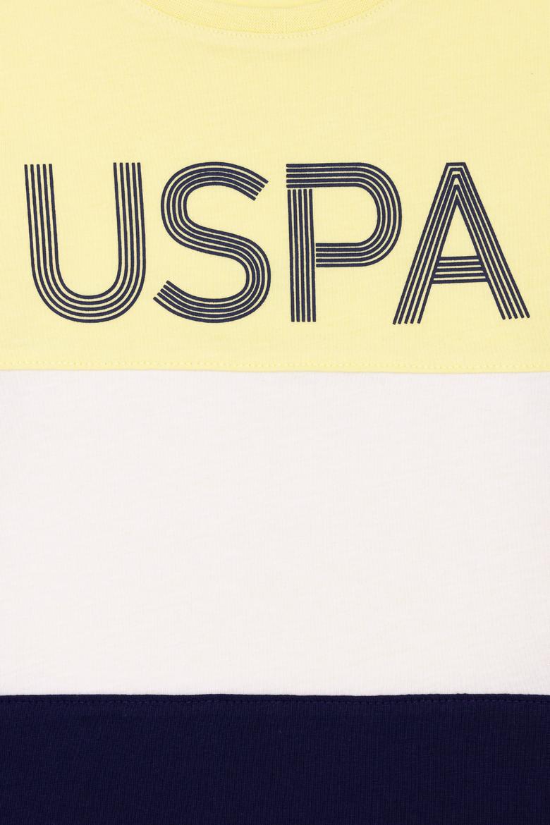 Çocuk Açık Sarı Bisiklet Yaka Tişört - 50265974008