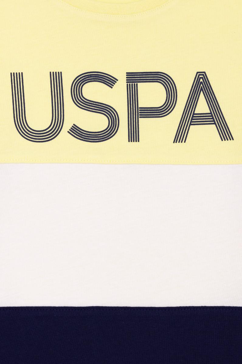 Çocuk Açık Sarı Bisiklet Yaka Tişört