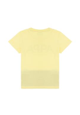 Çocuk Açık Sarı Bisiklet Yaka Tişört - 50265974008