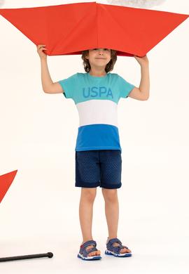 Çocuk Mint Yeşili Bisiklet Yaka Tişört - 50265974021