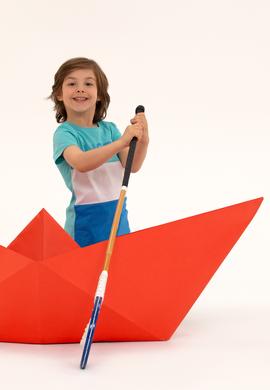 Çocuk Mint Yeşili Bisiklet Yaka Tişört - 50265974021