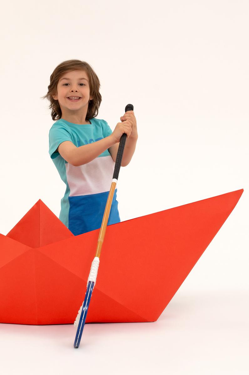 Çocuk Mint Yeşili Bisiklet Yaka Tişört