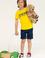 Çocuk Sarı Bisiklet Yaka Tişört