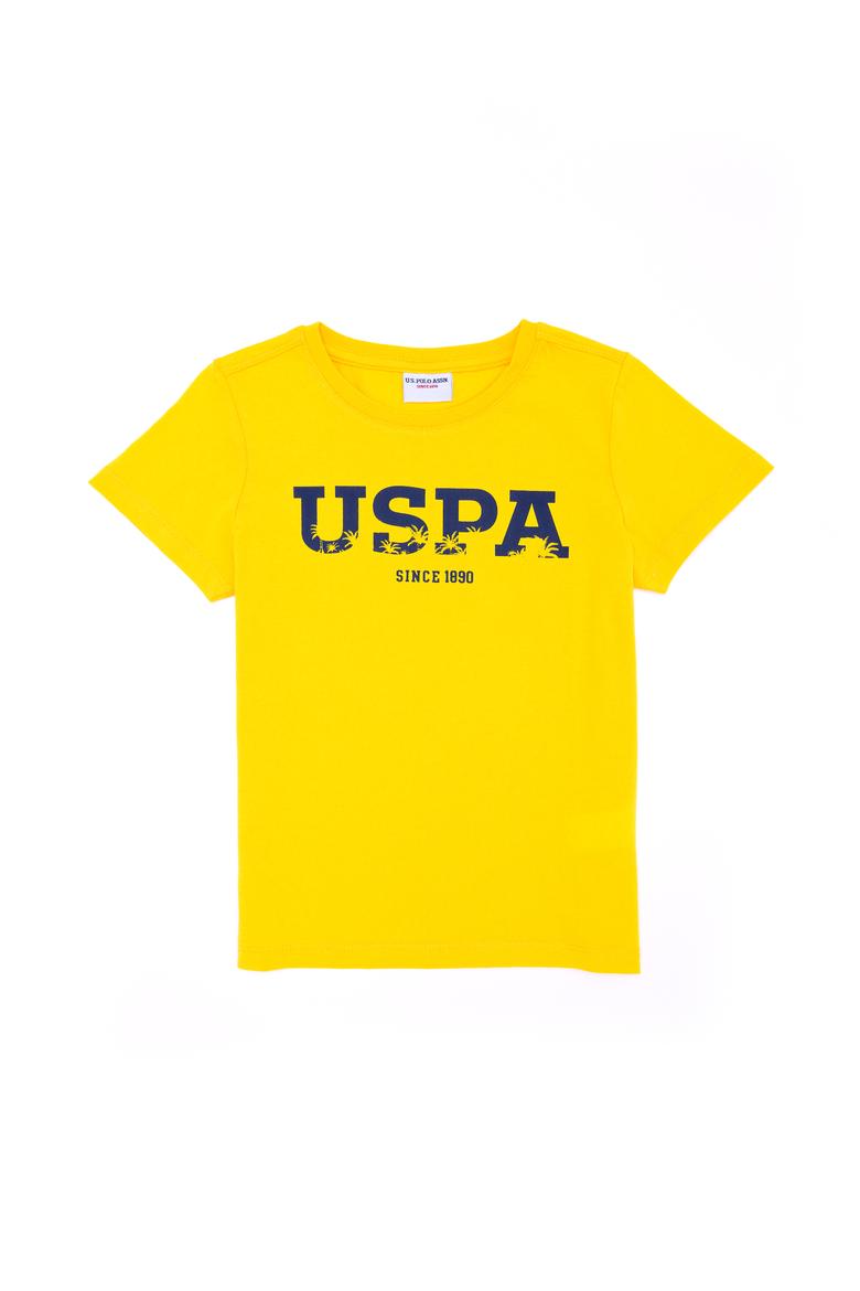 Çocuk Sarı Bisiklet Yaka Tişört - 50265978003