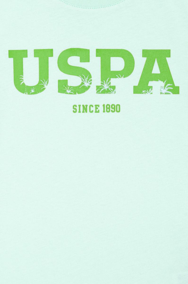 Çocuk Su Yeşili Bisiklet Yaka Tişört