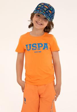 Çocuk Turuncu Bisiklet Yaka Tişört - 50265978036