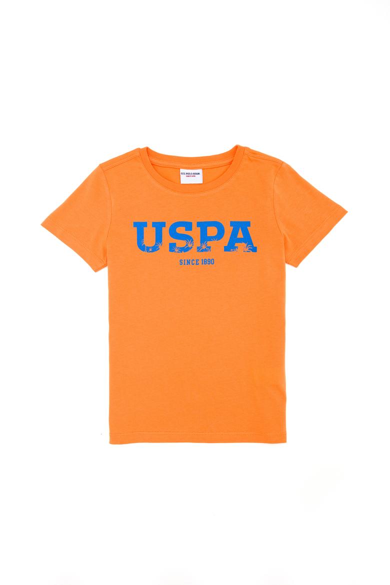 Çocuk Turuncu Bisiklet Yaka Tişört - 50265978036