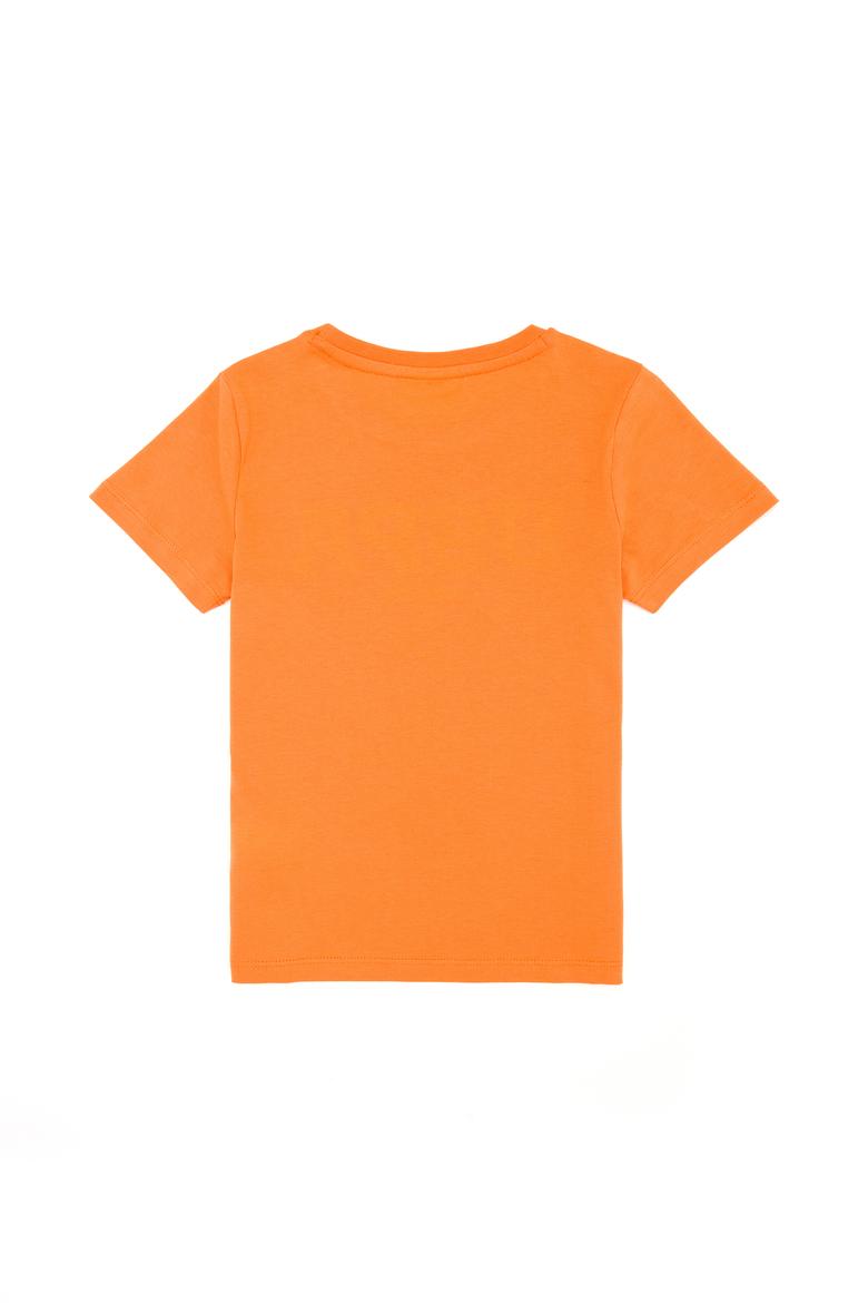 Çocuk Turuncu Bisiklet Yaka Tişört - 50265978036