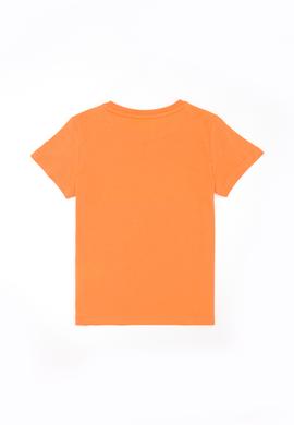 Çocuk Turuncu Bisiklet Yaka Tişört - 50265992044