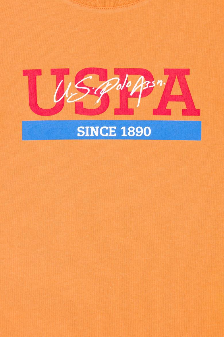 Çocuk Turuncu Bisiklet Yaka Tişört - 50265992044