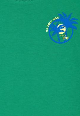 Çocuk Yeşil Bisiklet Yaka Tişört - 50266012024