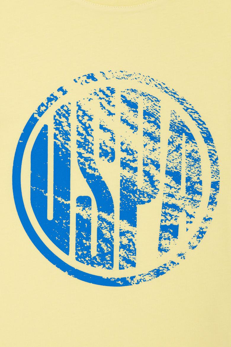 Çocuk Açık Sarı Bisiklet Yaka Tişört - 50266038013