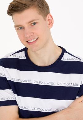 Erkek Lacivert Bisiklet Yaka Tişört - 50264971010