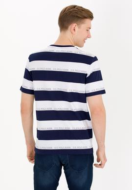 Erkek Lacivert Bisiklet Yaka Tişört - 50264971010