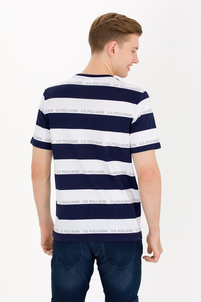 Erkek Lacivert Bisiklet Yaka Tişört - 50264971010