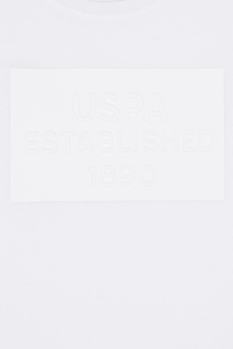 Çocuk Beyaz Bisiklet Yaka Tişört - 50263561005