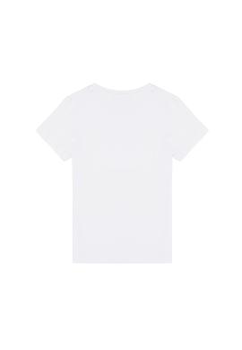 Çocuk Beyaz Bisiklet Yaka Tişört - 50263561005