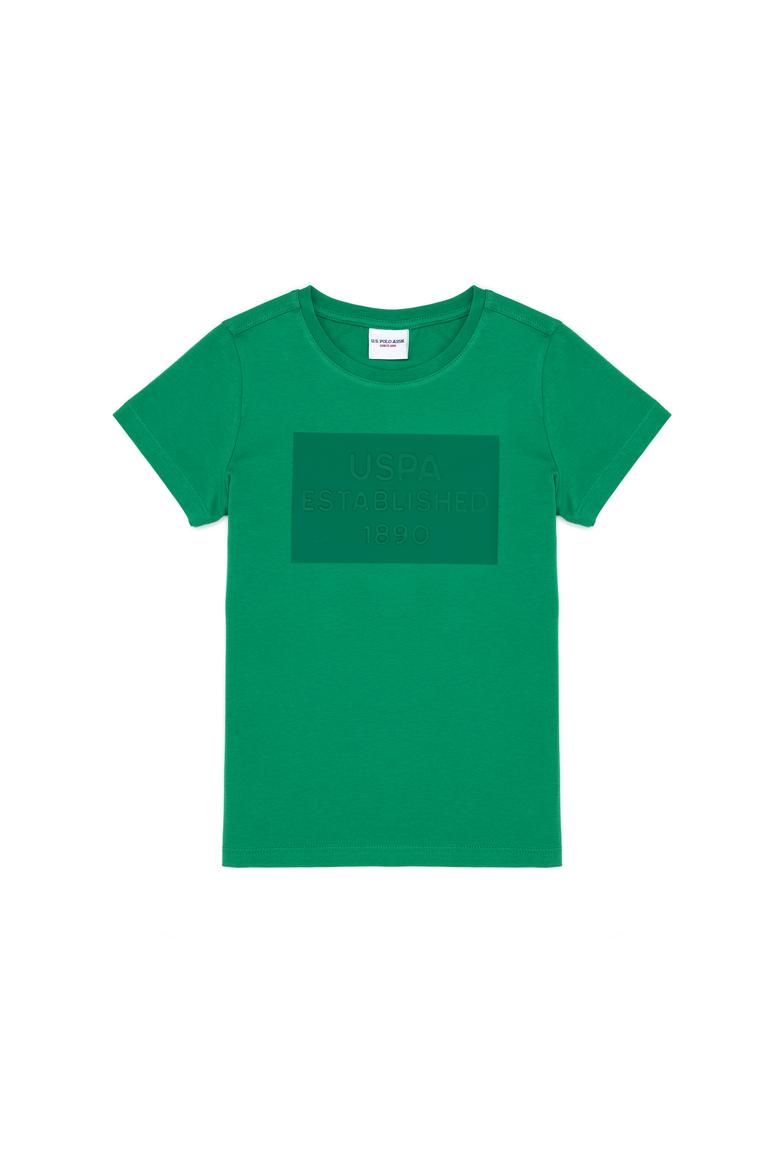 Çocuk Yeşil Bisiklet Yaka Tişört - 50263561034