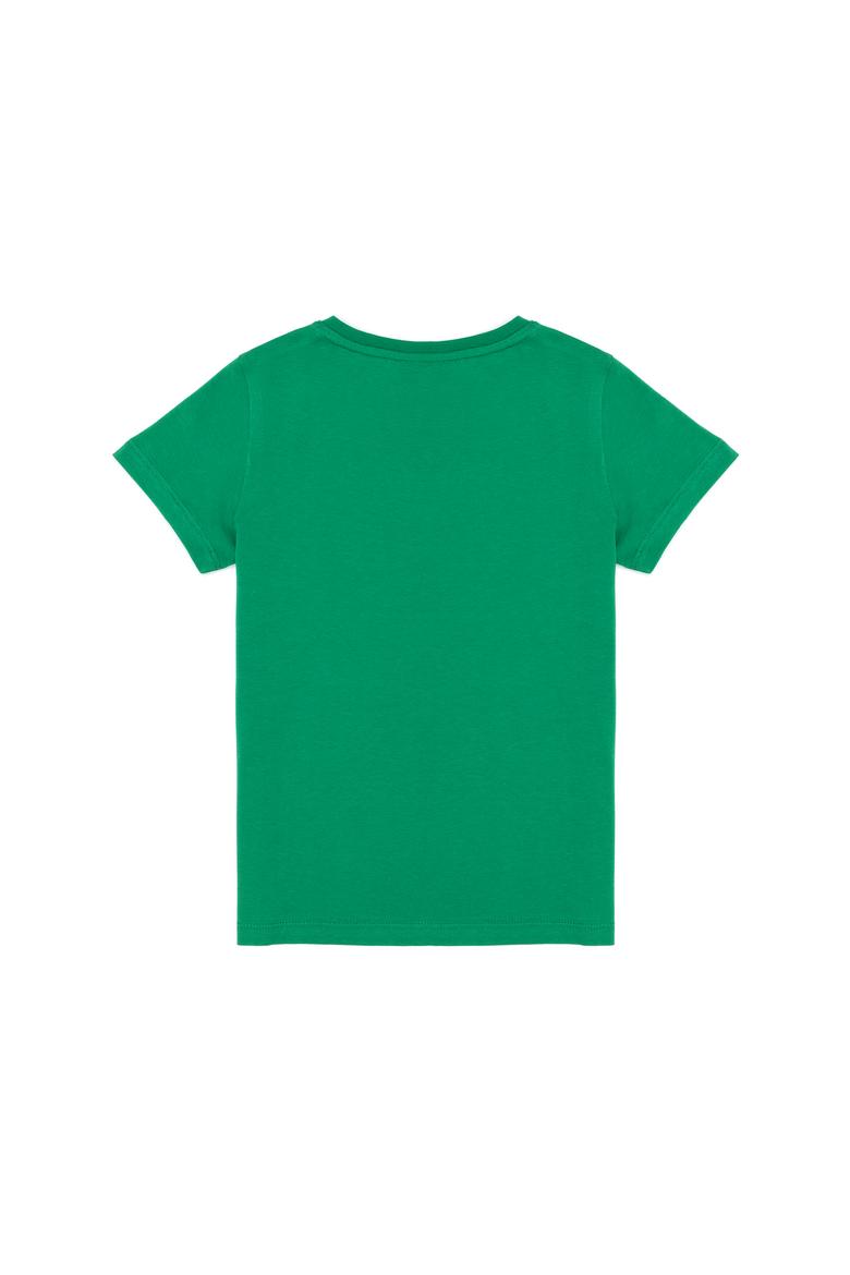 Çocuk Yeşil Bisiklet Yaka Tişört - 50263561034