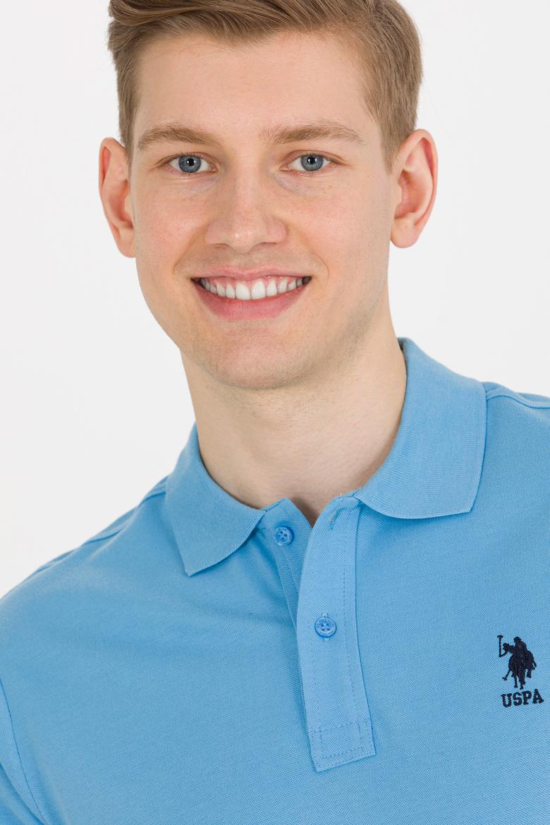 Erkek Turkuaz Basic Polo Yaka Tişört - 50264891163