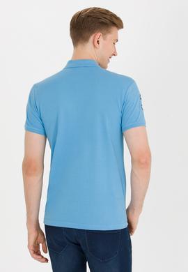 Erkek Turkuaz Basic Polo Yaka Tişört - 50264891163