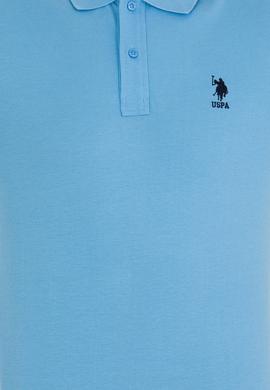 Erkek Turkuaz Basic Polo Yaka Tişört - 50264891163