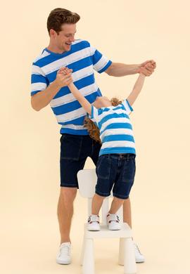 Erkek Saks Bisiklet Yaka Tişört - 50264971018