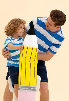 Erkek Saks Bisiklet Yaka Tişört - 50264971018