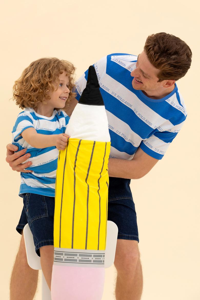 Erkek Saks Bisiklet Yaka Tişört - 50264971018