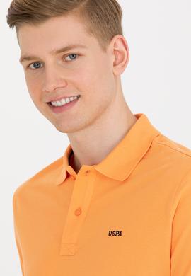 Erkek Turuncu Basic Polo Yaka Tişört - 50264892157