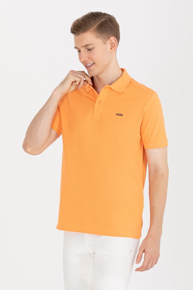 Erkek Turuncu Basic Polo Yaka Tişört - 50264892157