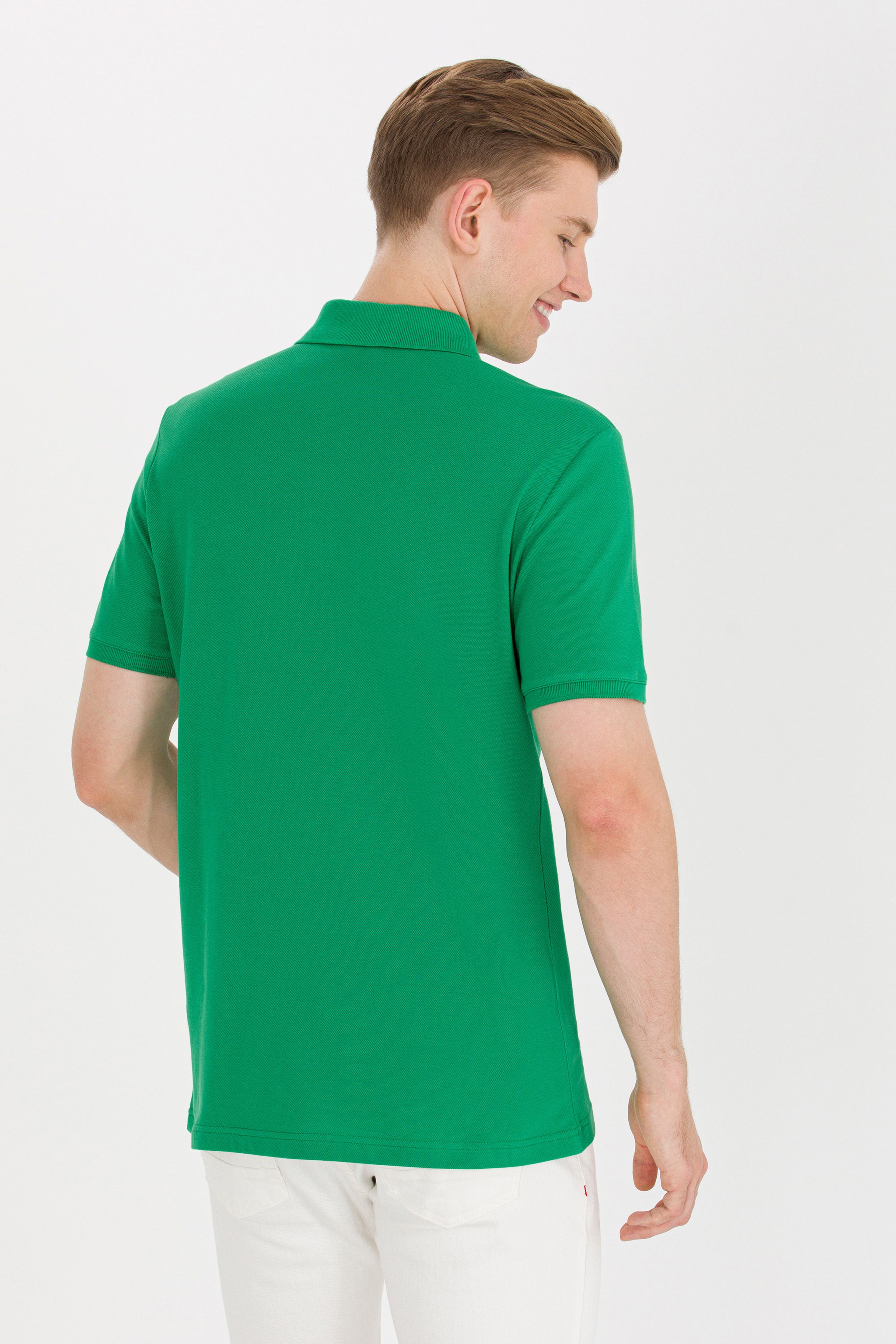 Erkek Yeşil Basic Polo Yaka Tişört