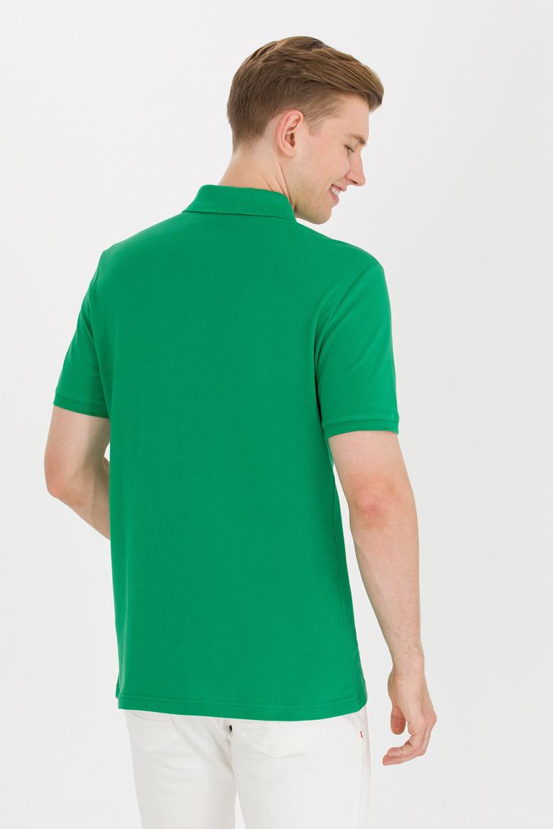Erkek Yeşil Basic Polo Yaka Tişört - 50264892078