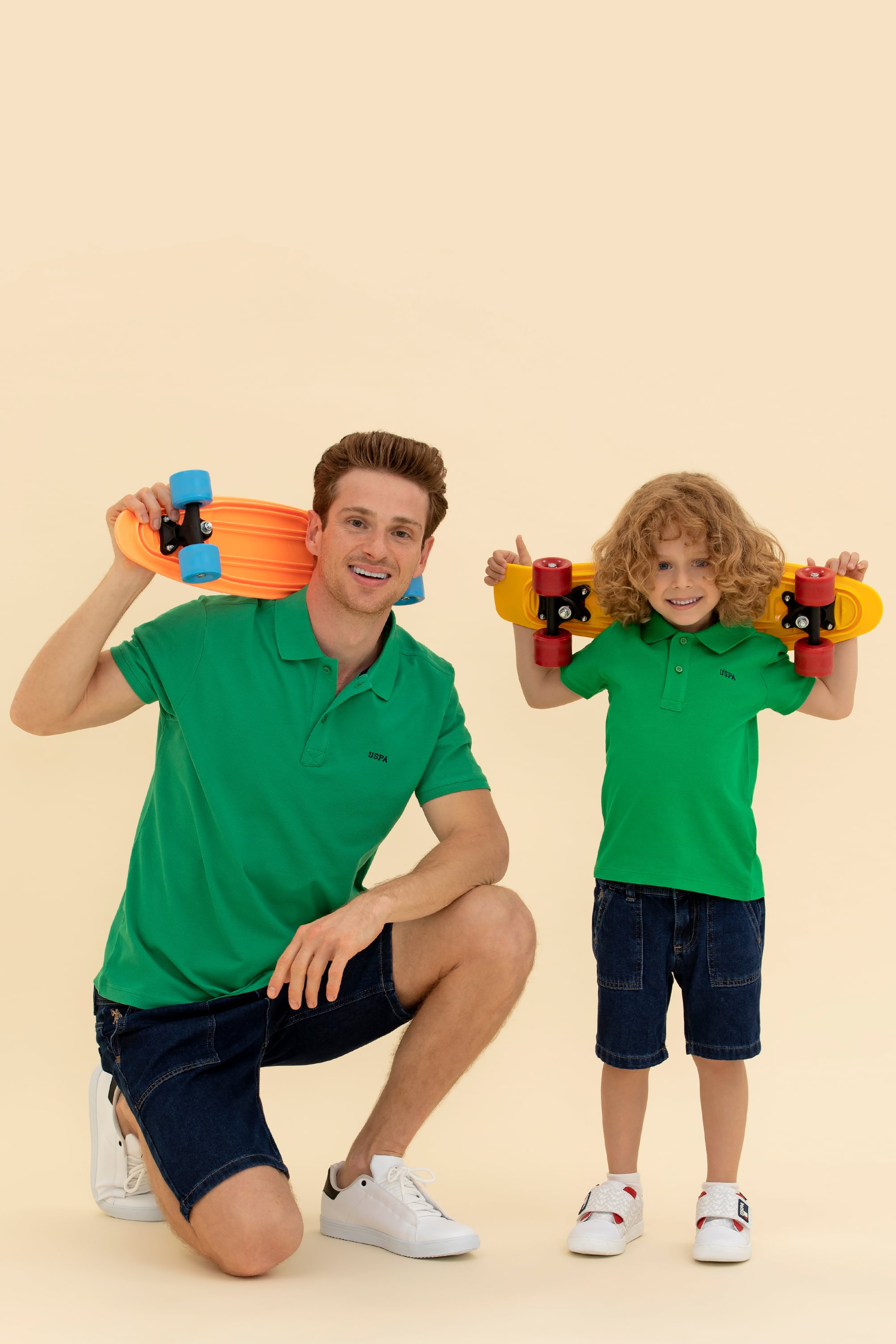 Erkek Yeşil Basic Polo Yaka Tişört