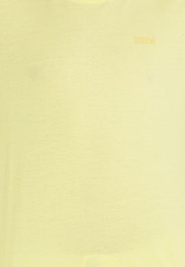 Erkek Açık Sarı Basic Bisiklet Yaka Tişört - 50264918008
