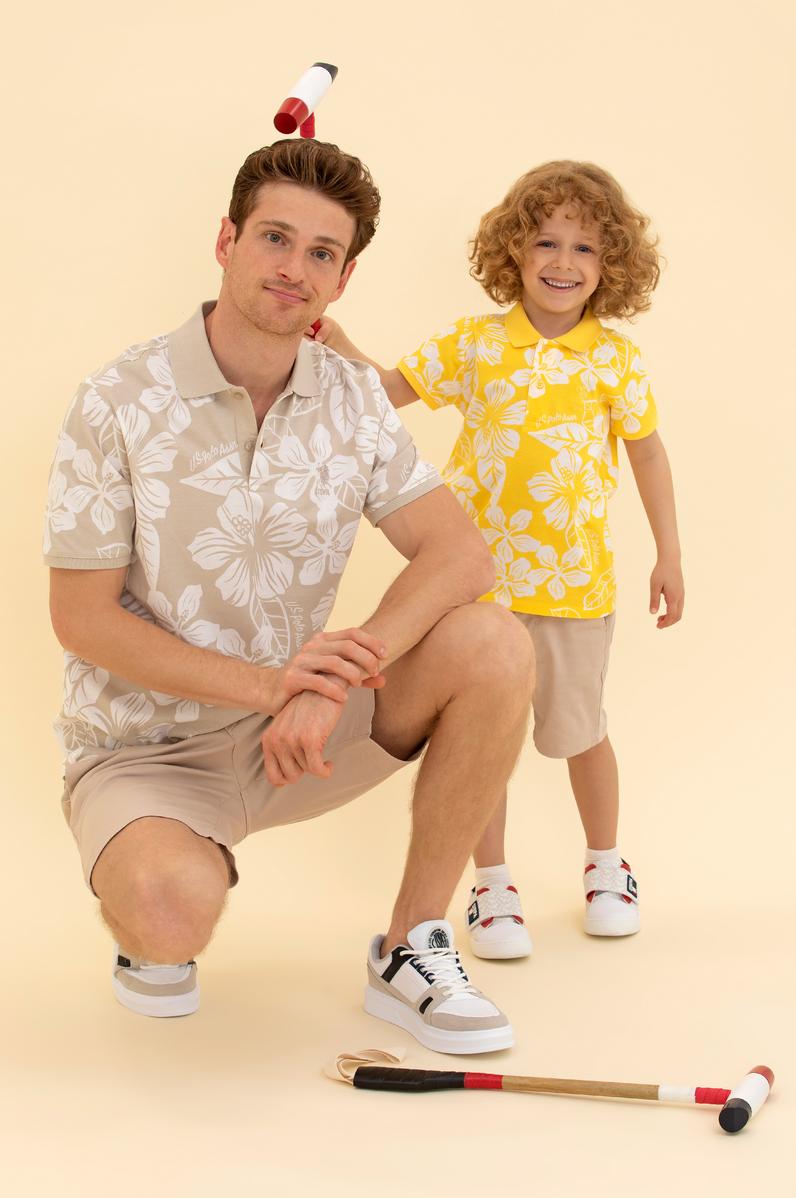 Erkek Taş Polo Yaka Tişört