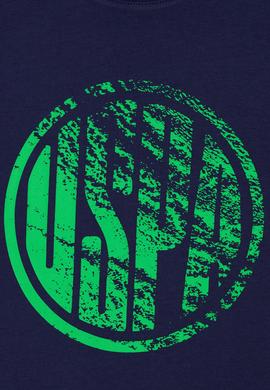 Çocuk Lacivert Bisiklet Yaka Tişört - 50266038001