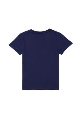 Çocuk Lacivert Bisiklet Yaka Tişört - 50266038001