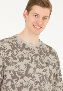 Erkek Taş Comfort Bisiklet Yaka Tişört - 50263488024