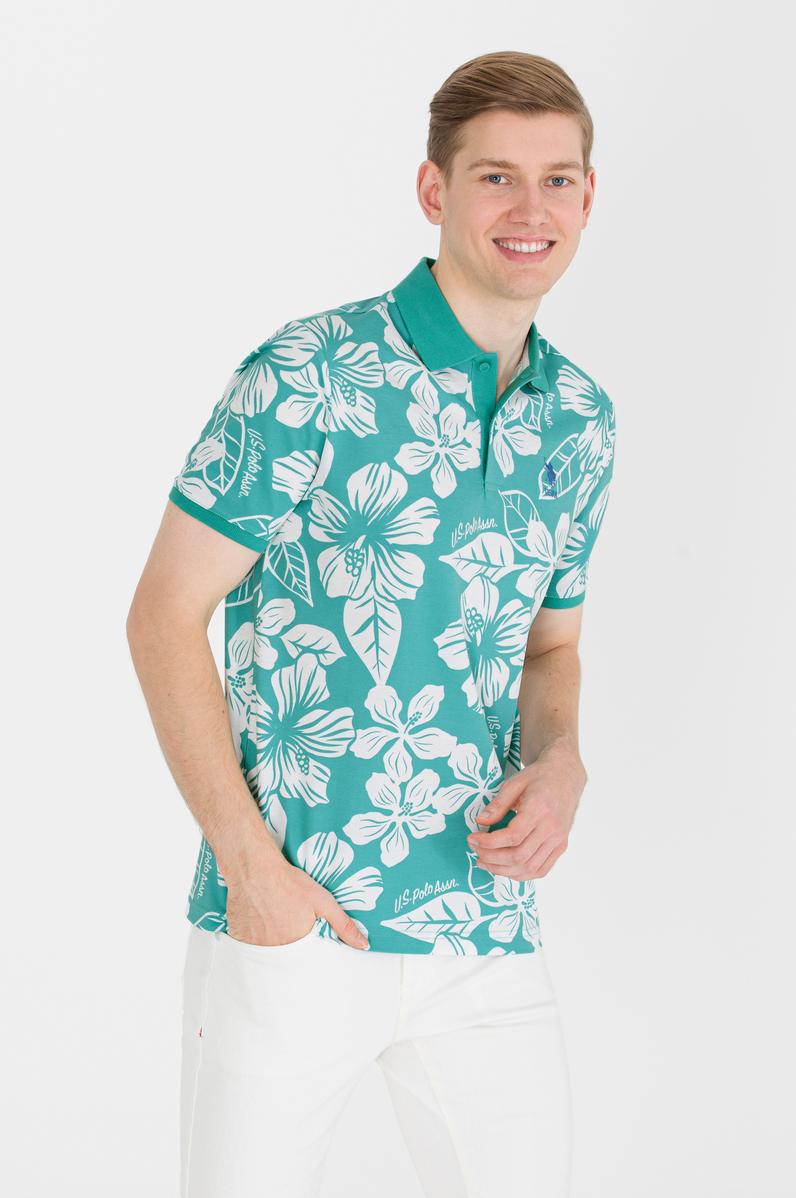 Erkek Mint Polo Yaka Tişört