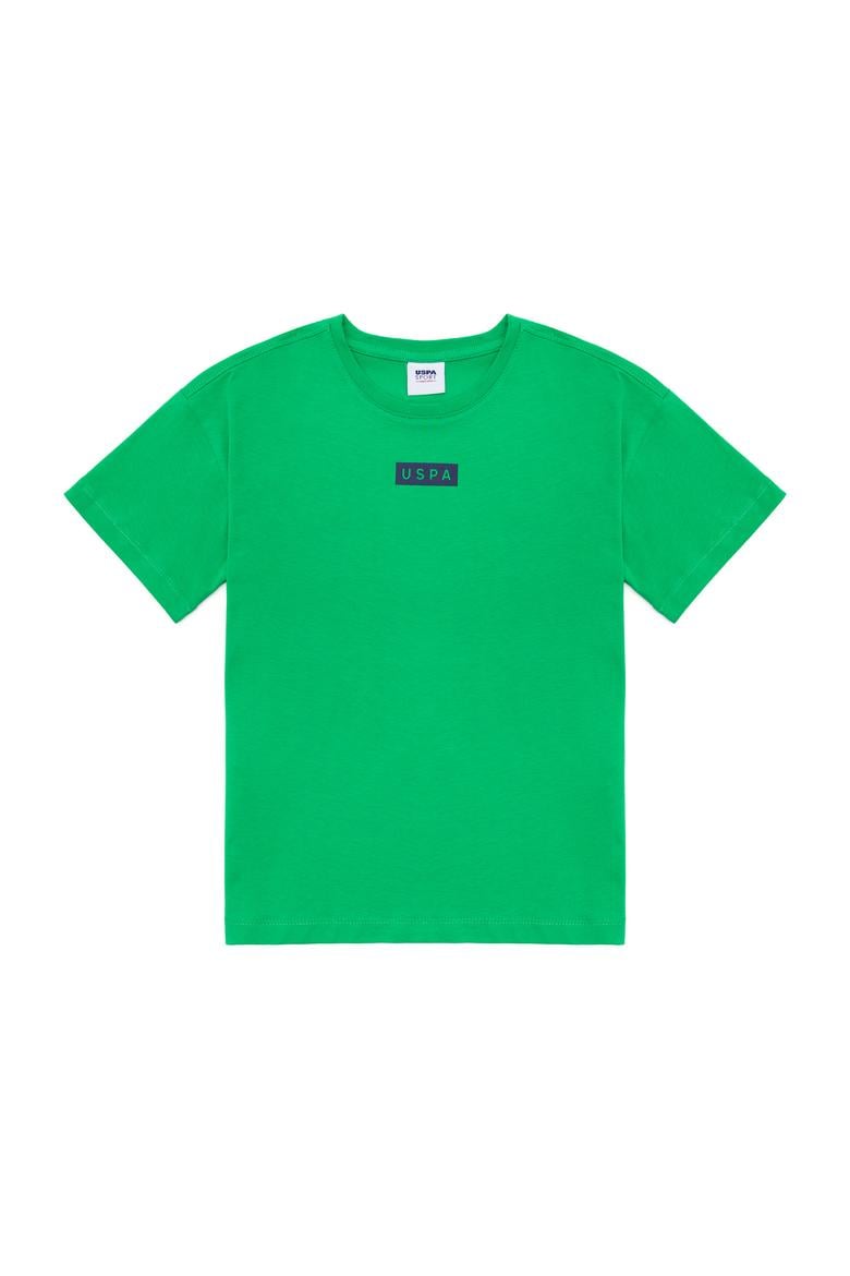 Çocuk Yeşil Bisiklet Yaka Tişört - 50263287016