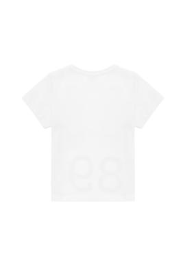 Çocuk Beyaz Bisiklet Yaka Tişört - 50265975028