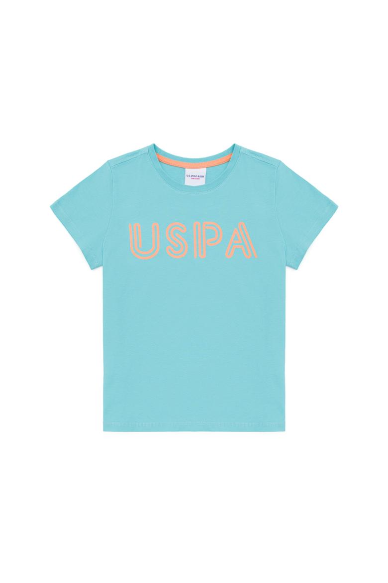 Çocuk Mint Yeşili Bisiklet Yaka Tişört - 50266039014