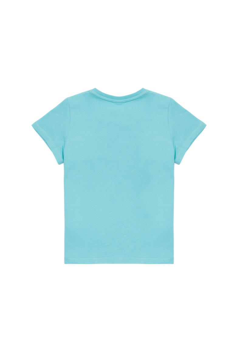 Çocuk Mint Yeşili Bisiklet Yaka Tişört - 50266039014