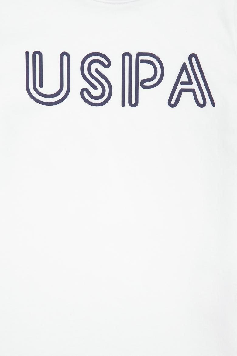 Çocuk Beyaz Bisiklet Yaka Tişört - 50266039098