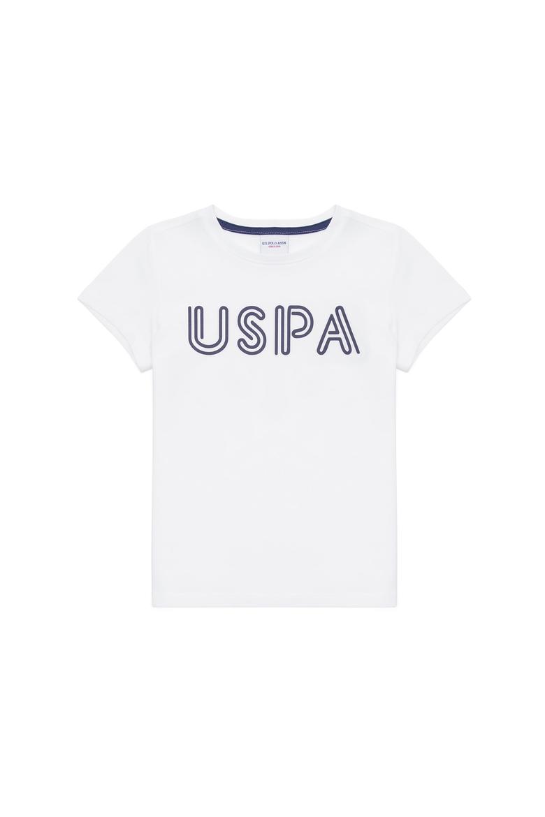 Çocuk Beyaz Bisiklet Yaka Tişört - 50266039098